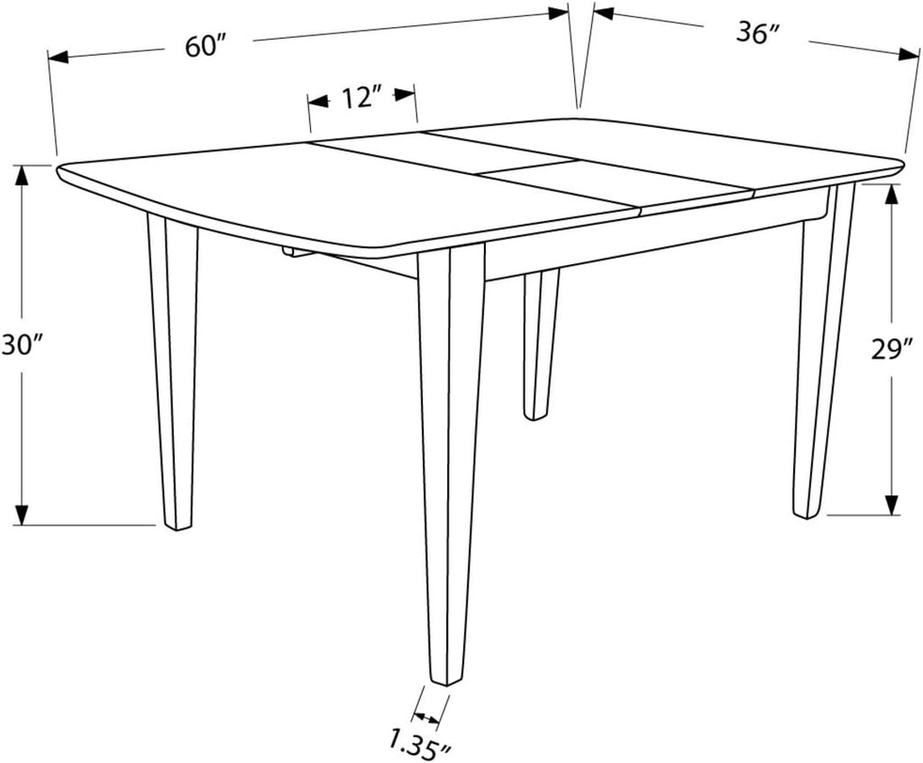 Dining Table with Butterfly Leaf V74873