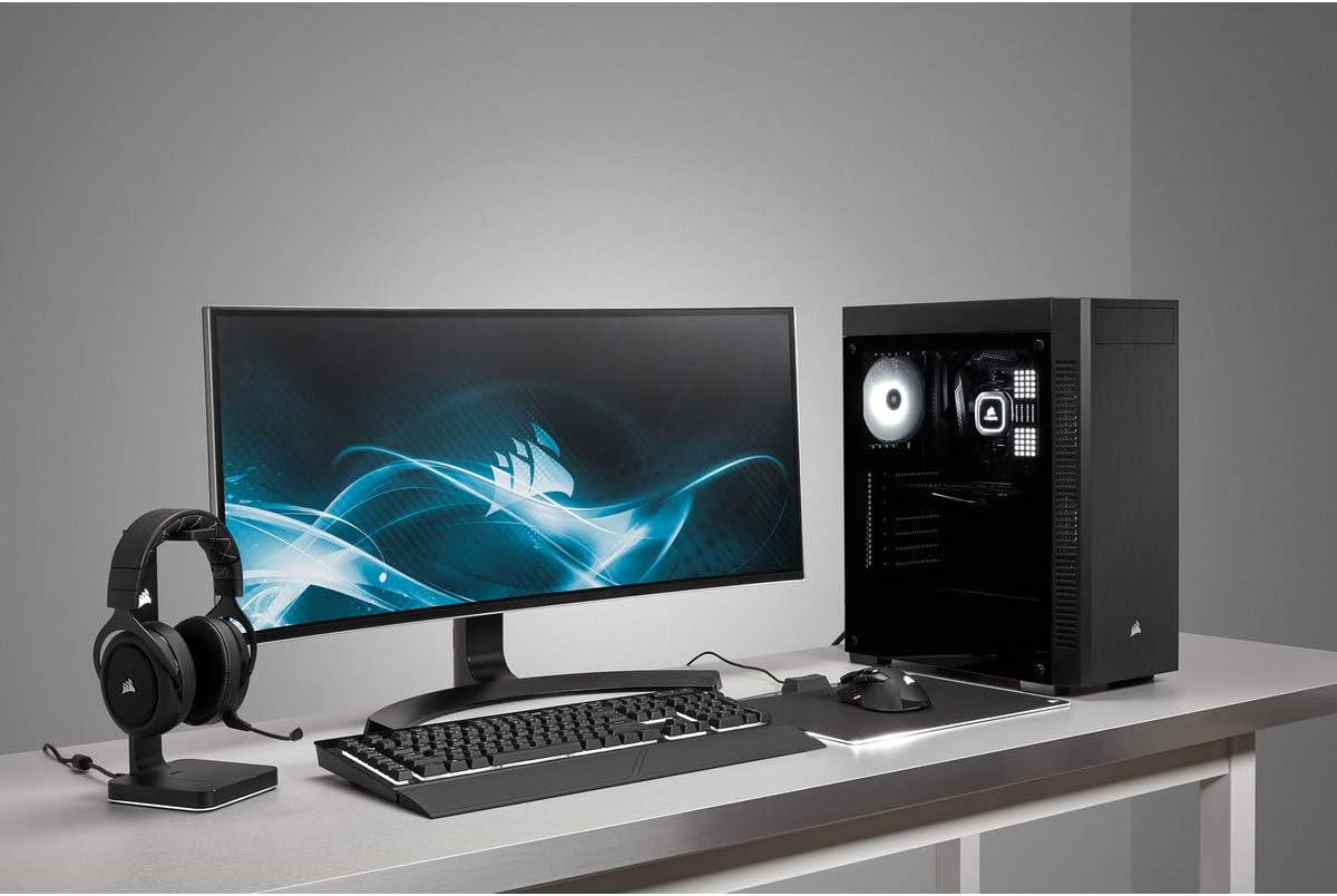 Tempered Glass Mid-Tower ATX Case Y854