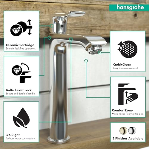 Brushed Nickel 1-Hole Bathroom Sink Faucet L4200