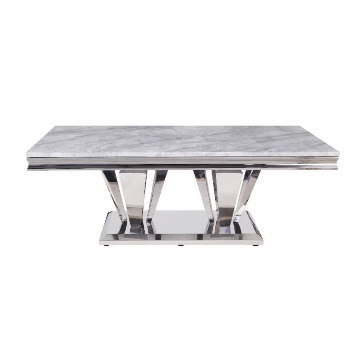 Light Gray Faux Marble Coffee Table M9004