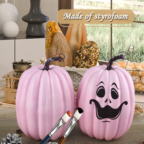 8 Inch 2PCS Orange Artificial Pumpkins X73456