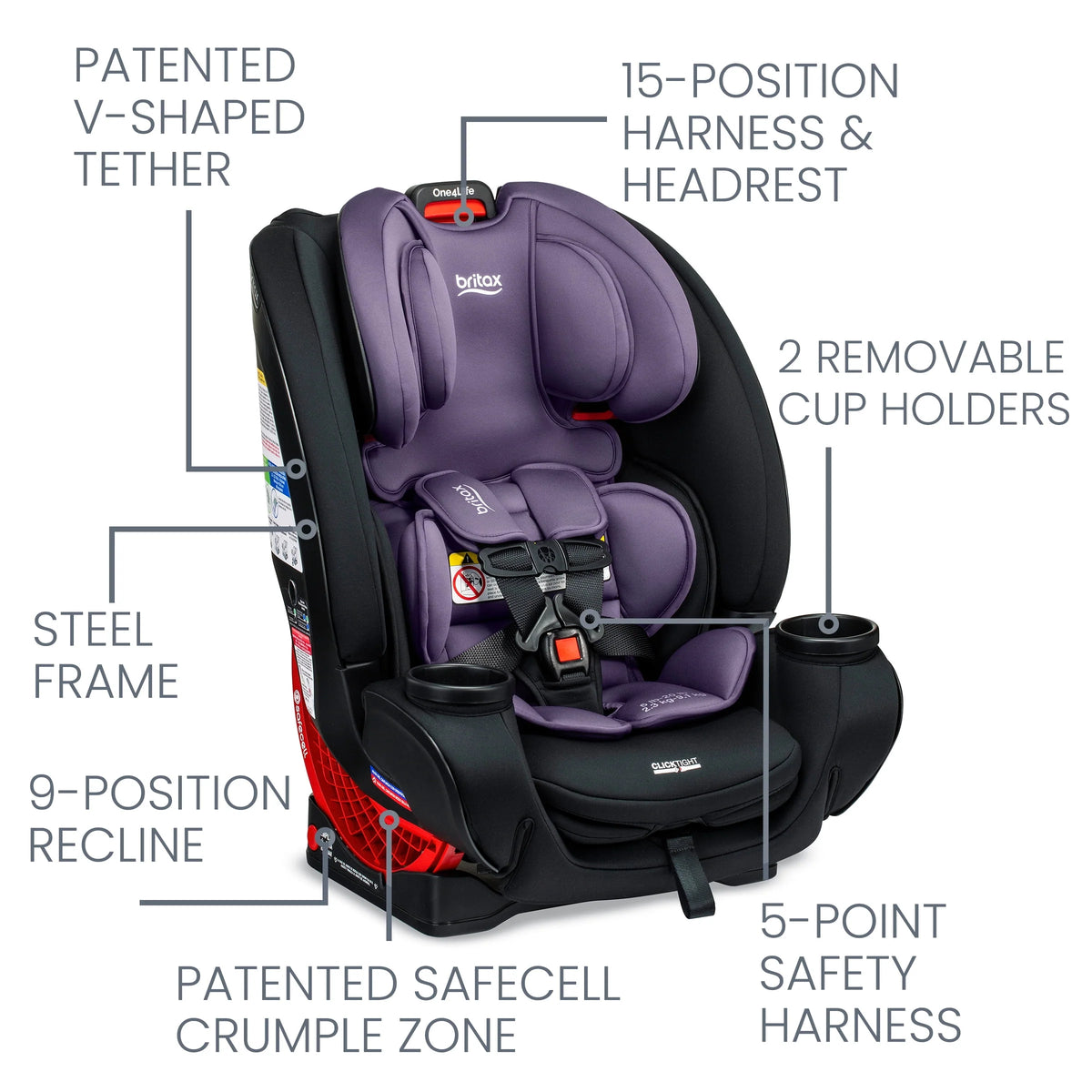 All-in-One Convertible Car Seat Y73505