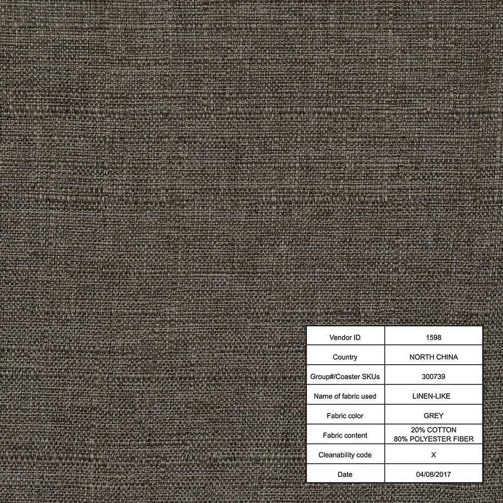 Queen Grey Upholstered Bed M5254