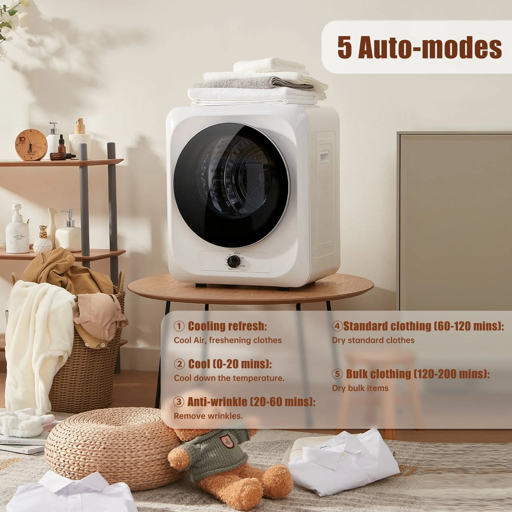850W 1.6 Cu.ft. Portable Electric Laundry Dryer N8156