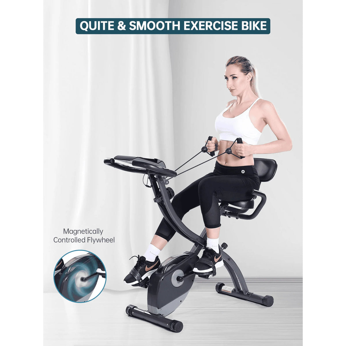 Folding Magnetic Stationary Exercise Bike S917864