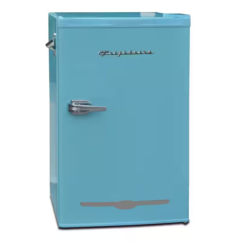 Blue Retro Compact Mini Fridge Y518586