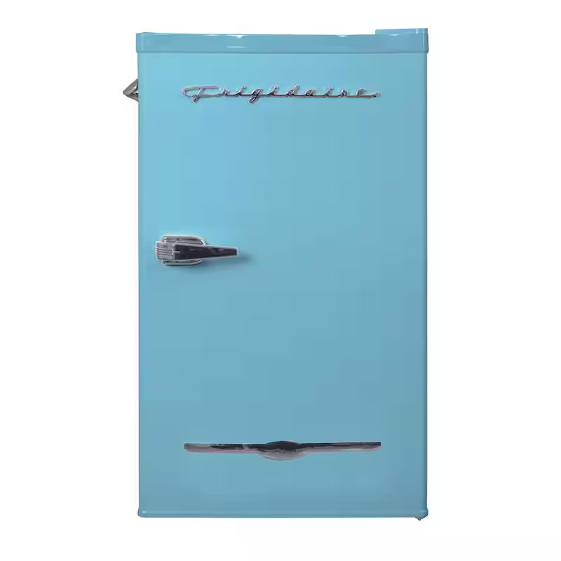 Blue Retro Compact Mini Fridge Y518586