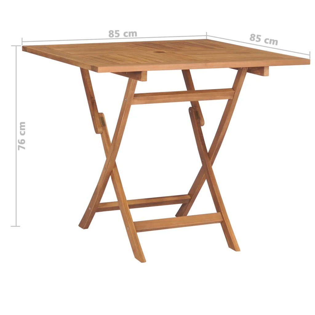Folding Garden Table Solid Teak Wood H153389
