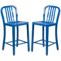 Blue Metal Counter Stool V8601