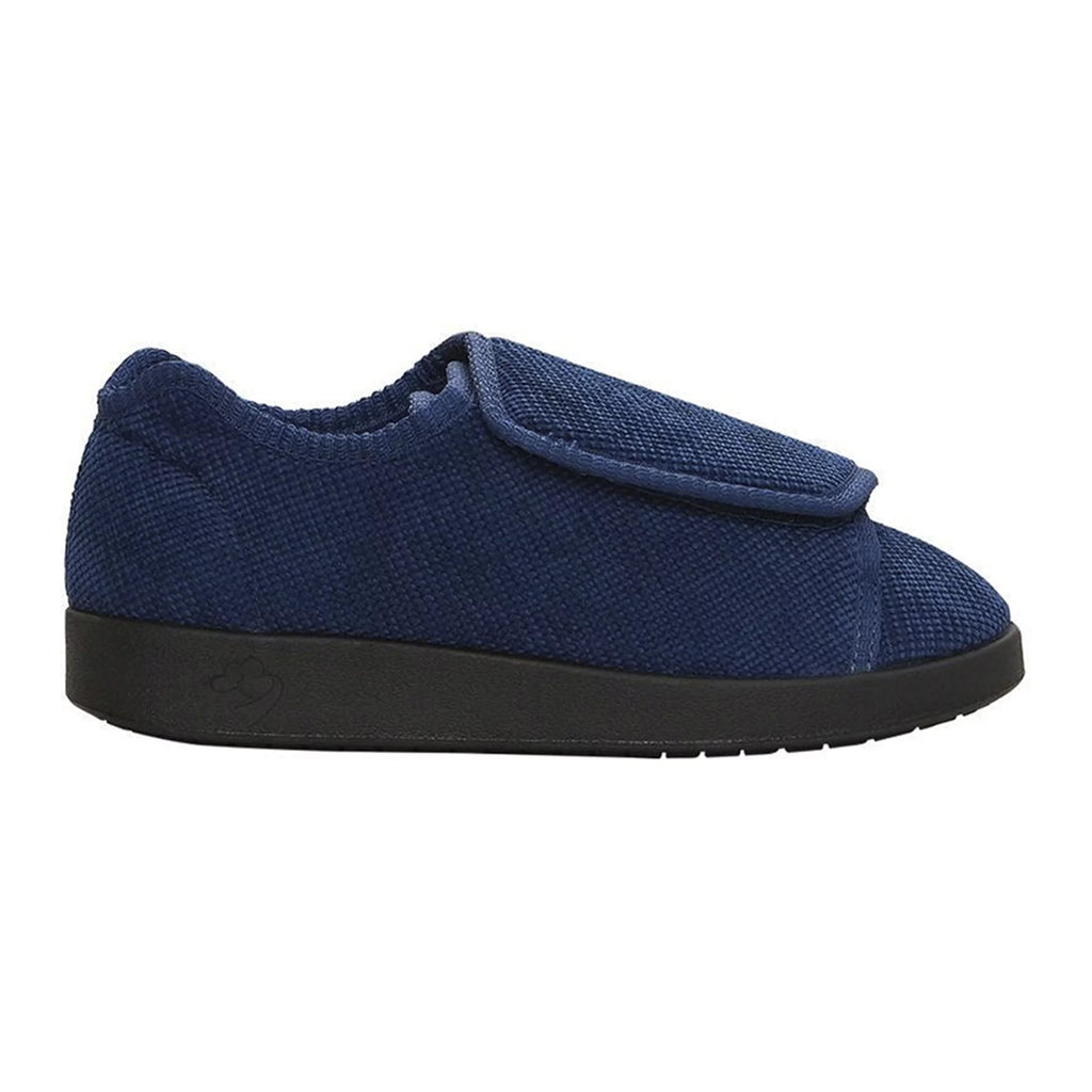 Navy Double-Extra Wide Easy Closure Slipper E197303