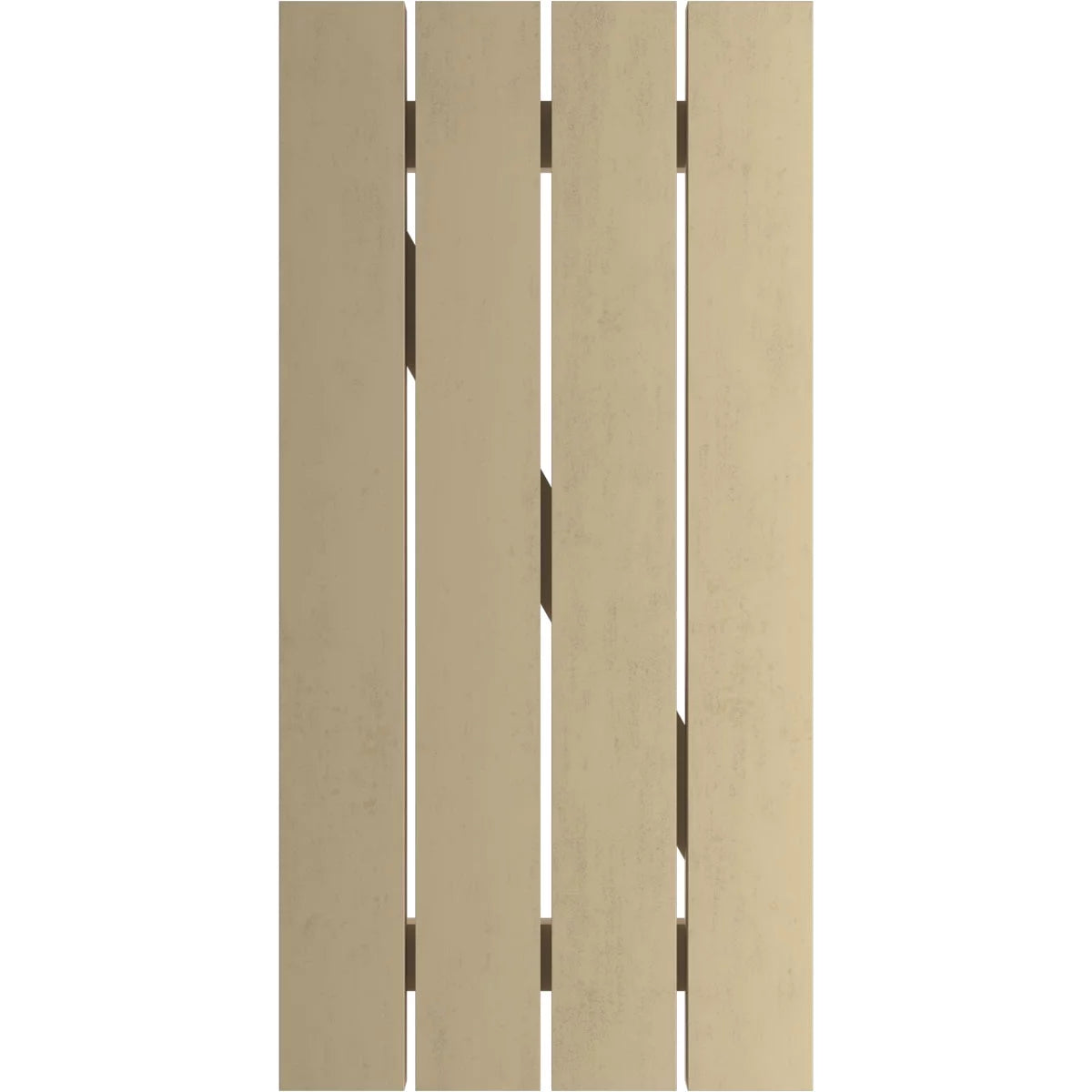 Primed Tan Faux Wood Shutters J58609