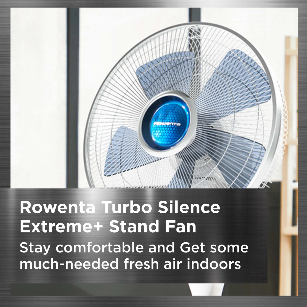 White Stand Fan with Remote Control N484