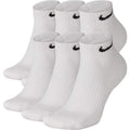White 6 Pair Low Training Socks Q6762