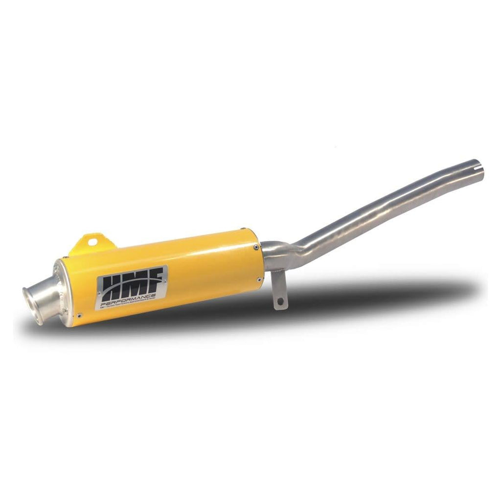 Brushed Slip on Exhaust with Turn-Down-Black End Cap D4473