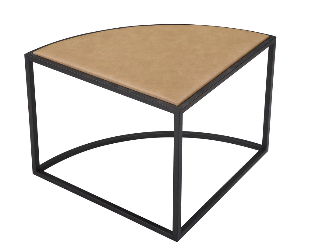 Black Round Coffee Table with 4 Nesting Stools Z345341
