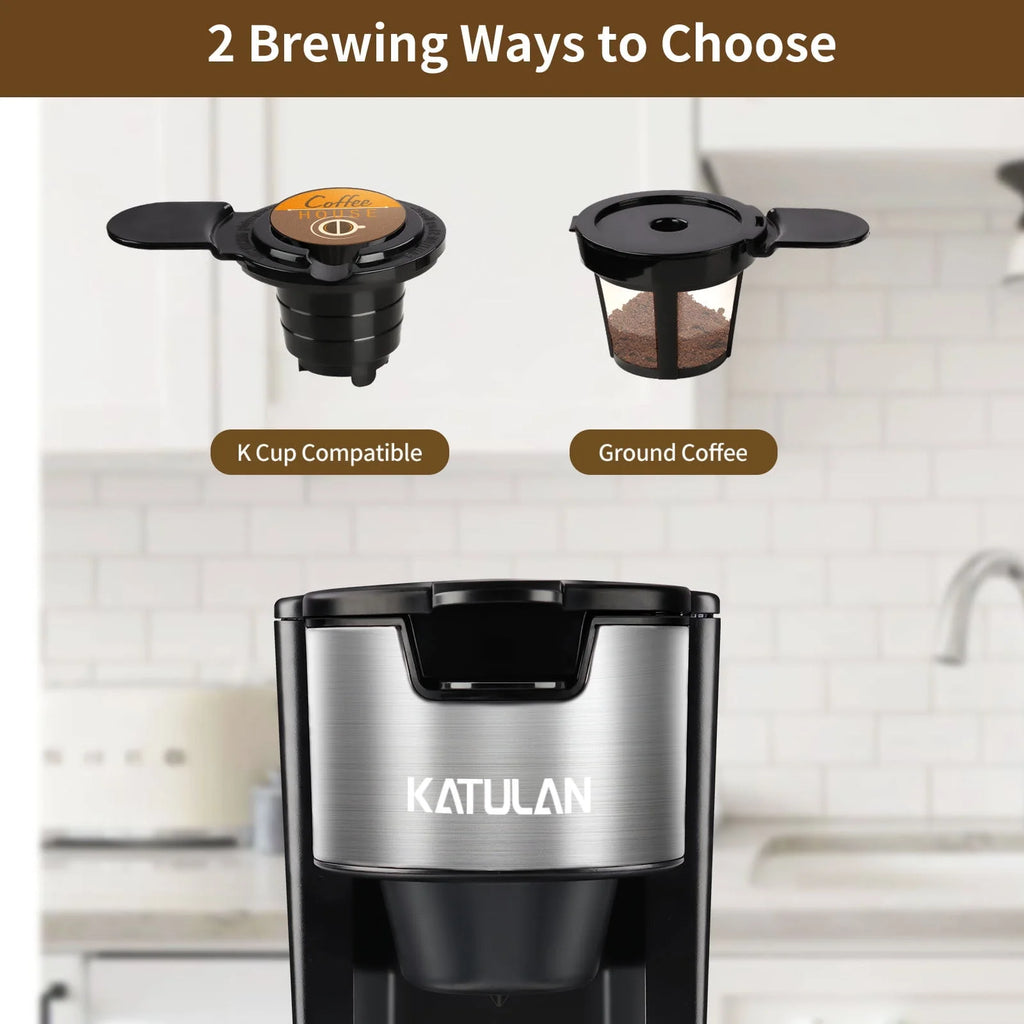 Black Single Serve Coffee Maker with 30 Oz Water Tank C122978