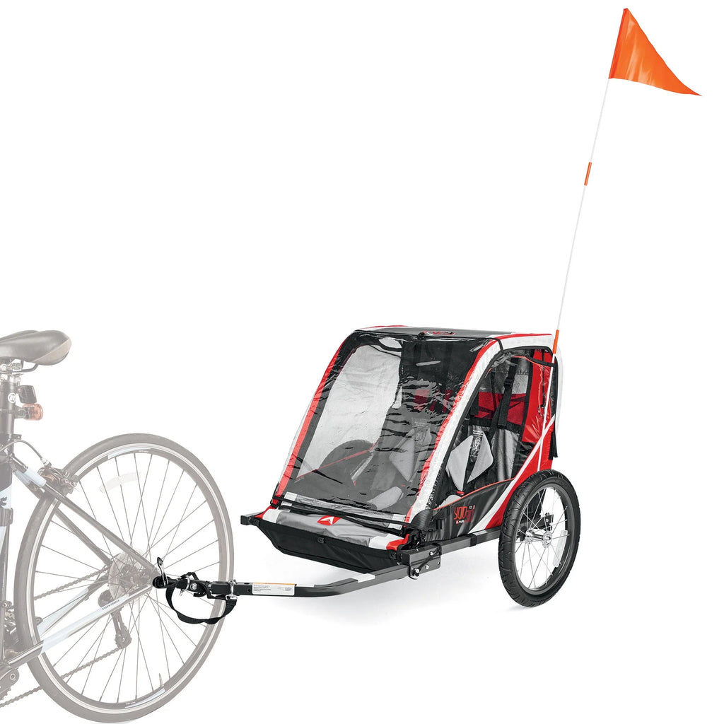 Red Bicycle Trailer for 2-Children K7835