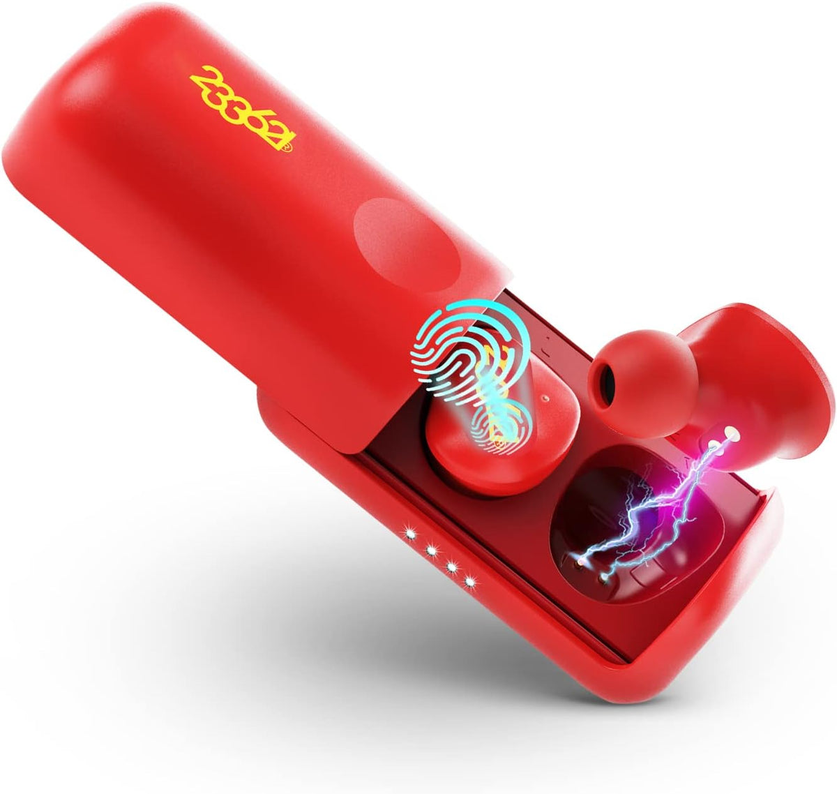 Dark Green Wireless Bluetooth Earbuds with Charging Case R5587