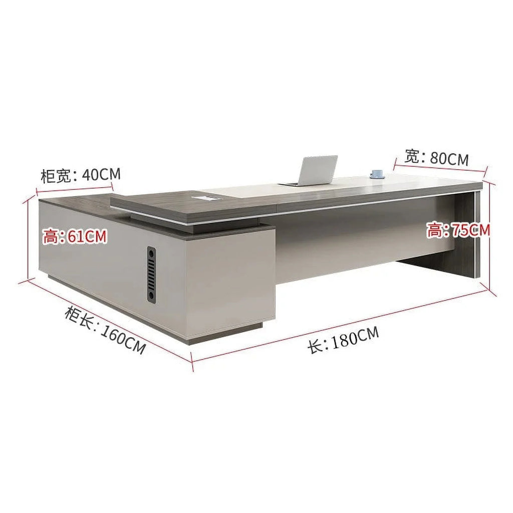 L Shape Computer Desk Table Melamine A15711