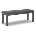 Antique Gray Wood Bench S174