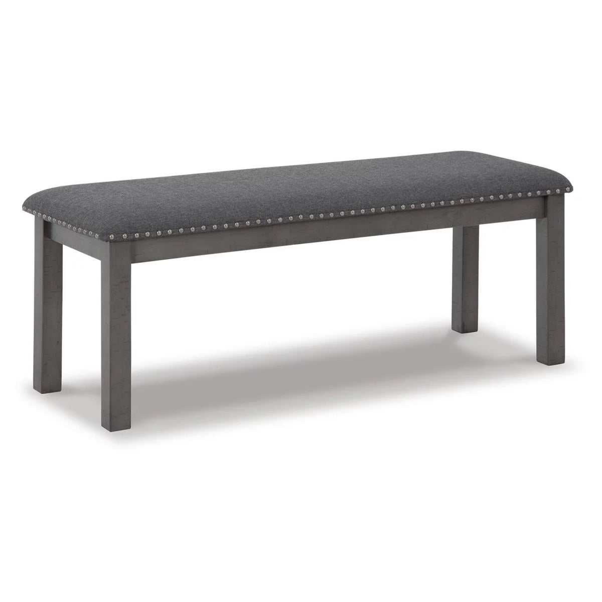 Antique Gray Wood Bench S174