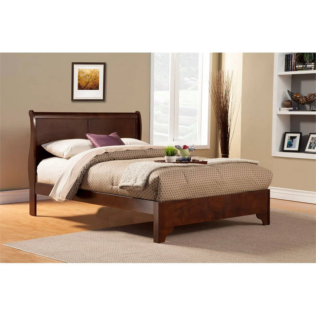 Full Wood Sleigh Bed C52078