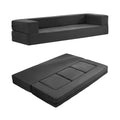 Queen Size Memory Foam Sleeper Sofa Bed Dark Gray E850114