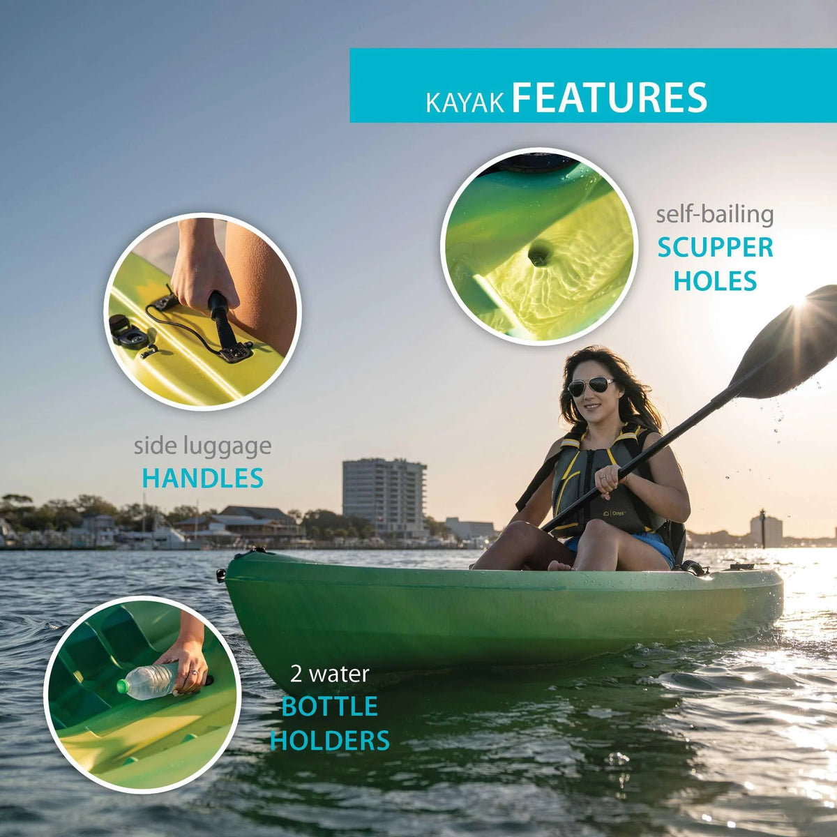 Sit-On-Top Kayak with Paddle K187