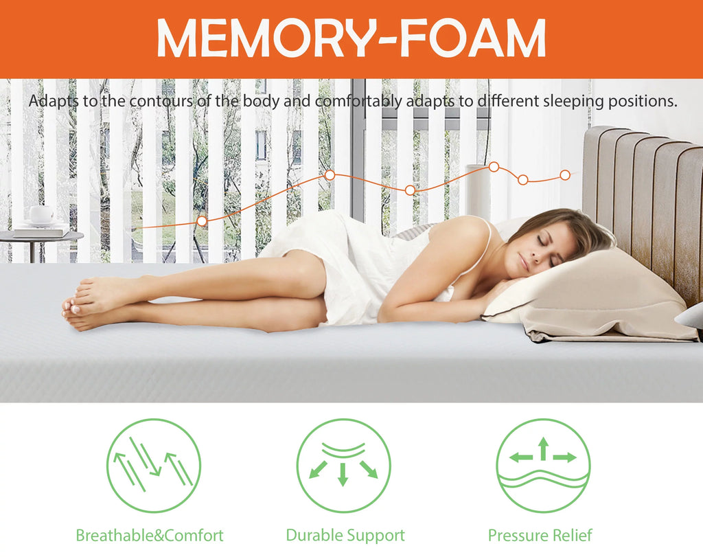 Twin Size Medium Firm Memory Mattress U710194