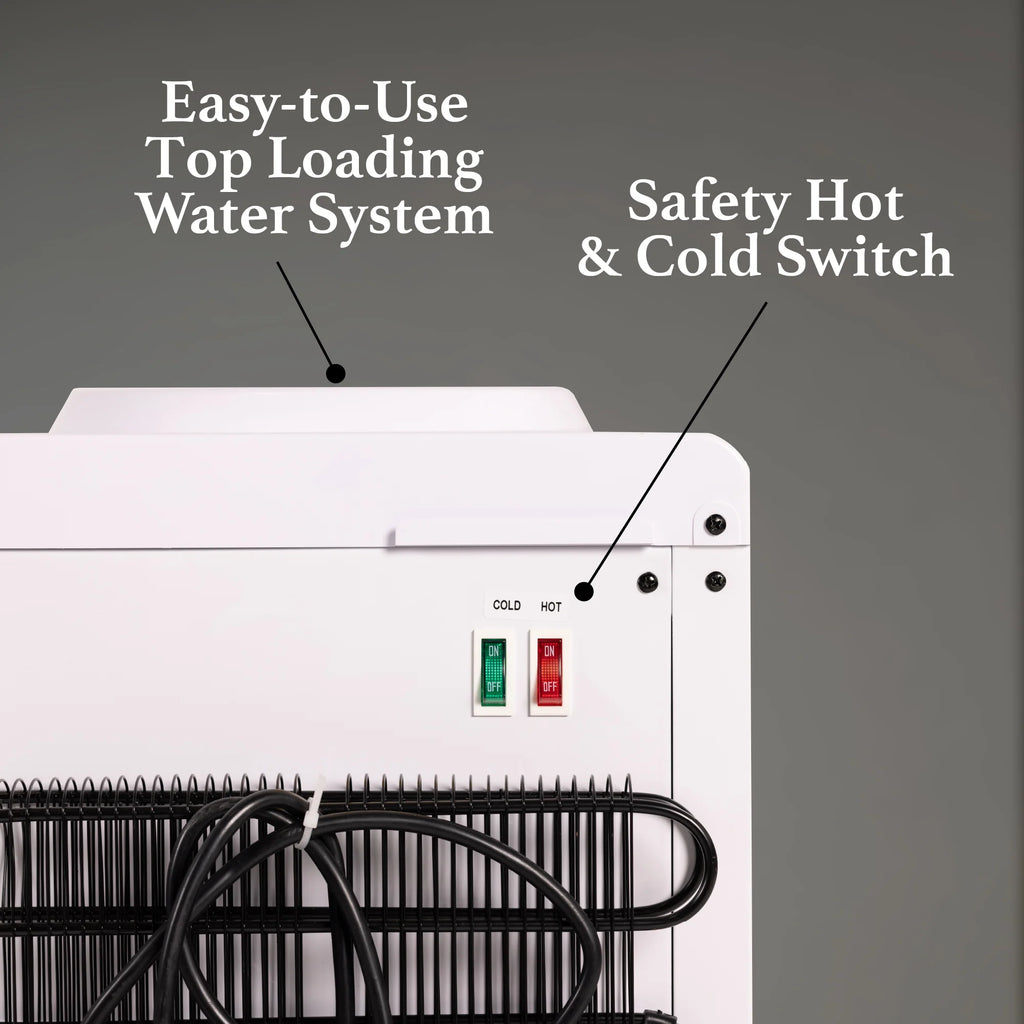 White Top Loading Hot & Cold Water Dispenser A176