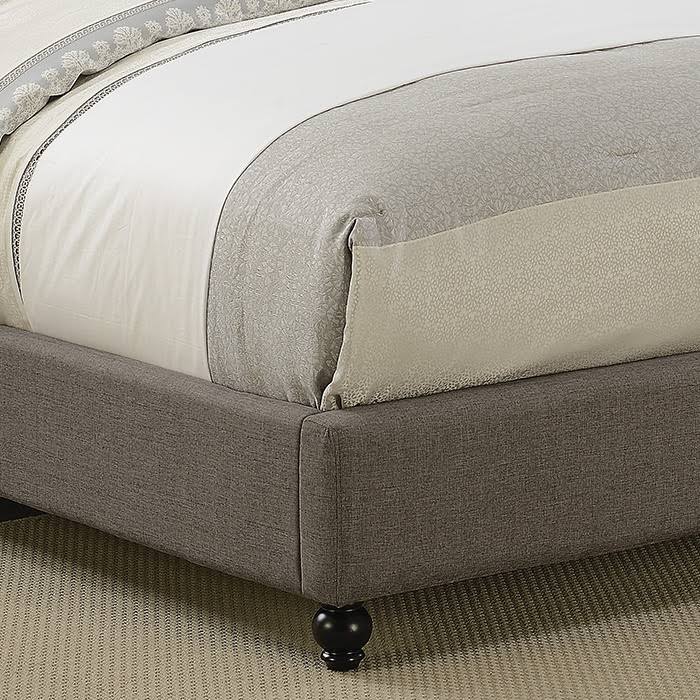 Queen Grey Upholstered Bed M5254