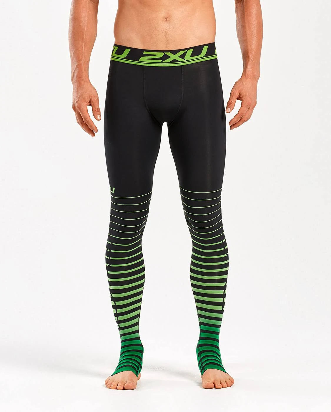 Black Green XL Compression Tights J23222