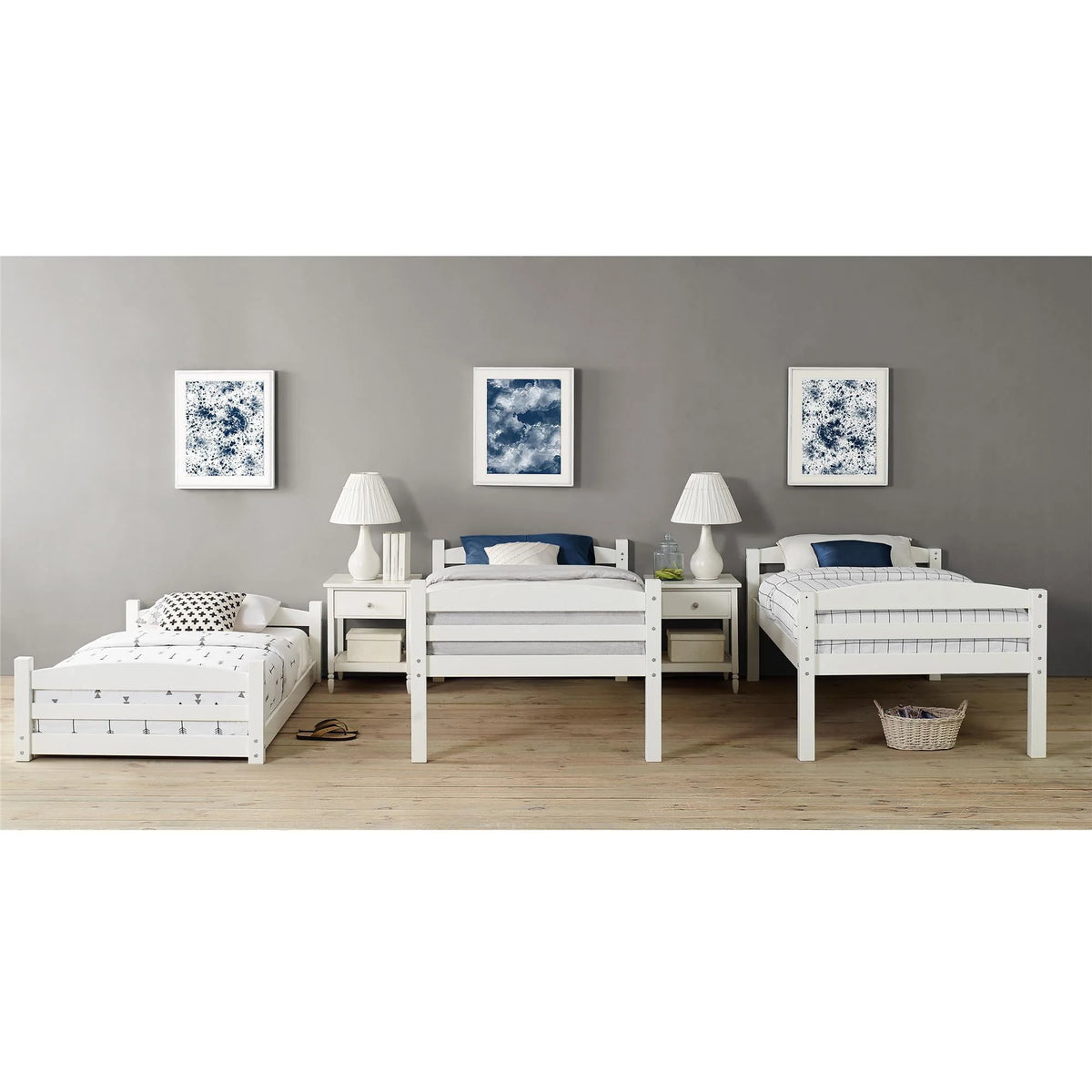Twin Over Twin Over Twin Convertible Bunk Bed G713206