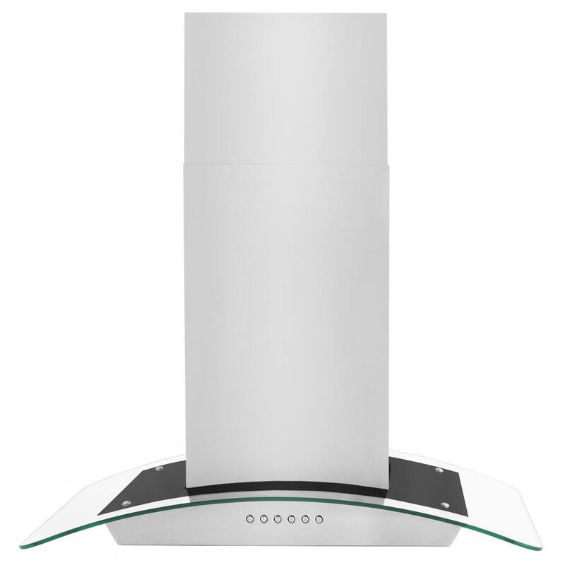 30 in. 400 CFM Convertible Island Mount Range Hood in Stainless Steel C4102