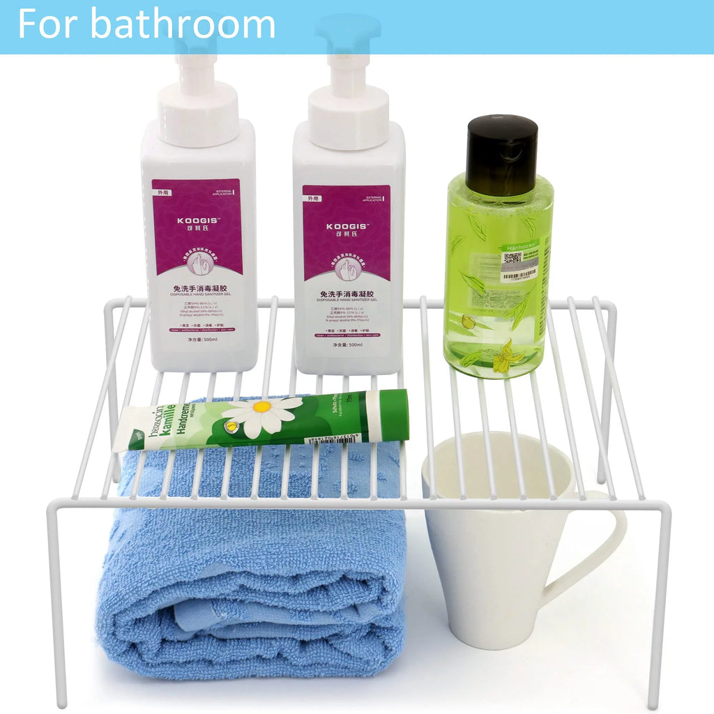 6 Pack Stainless Steel Storage Shelf Rack White L659
