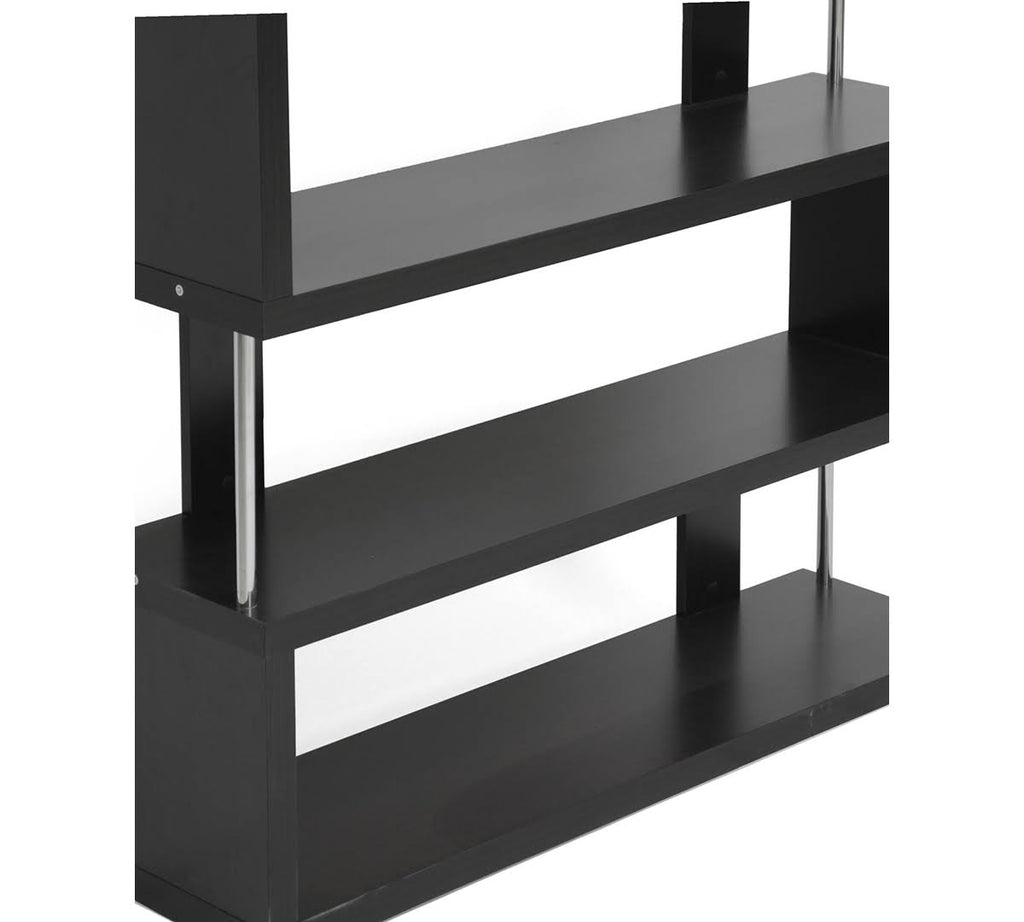 Dark Brown Three-Shelf Modern Bookcase A26539