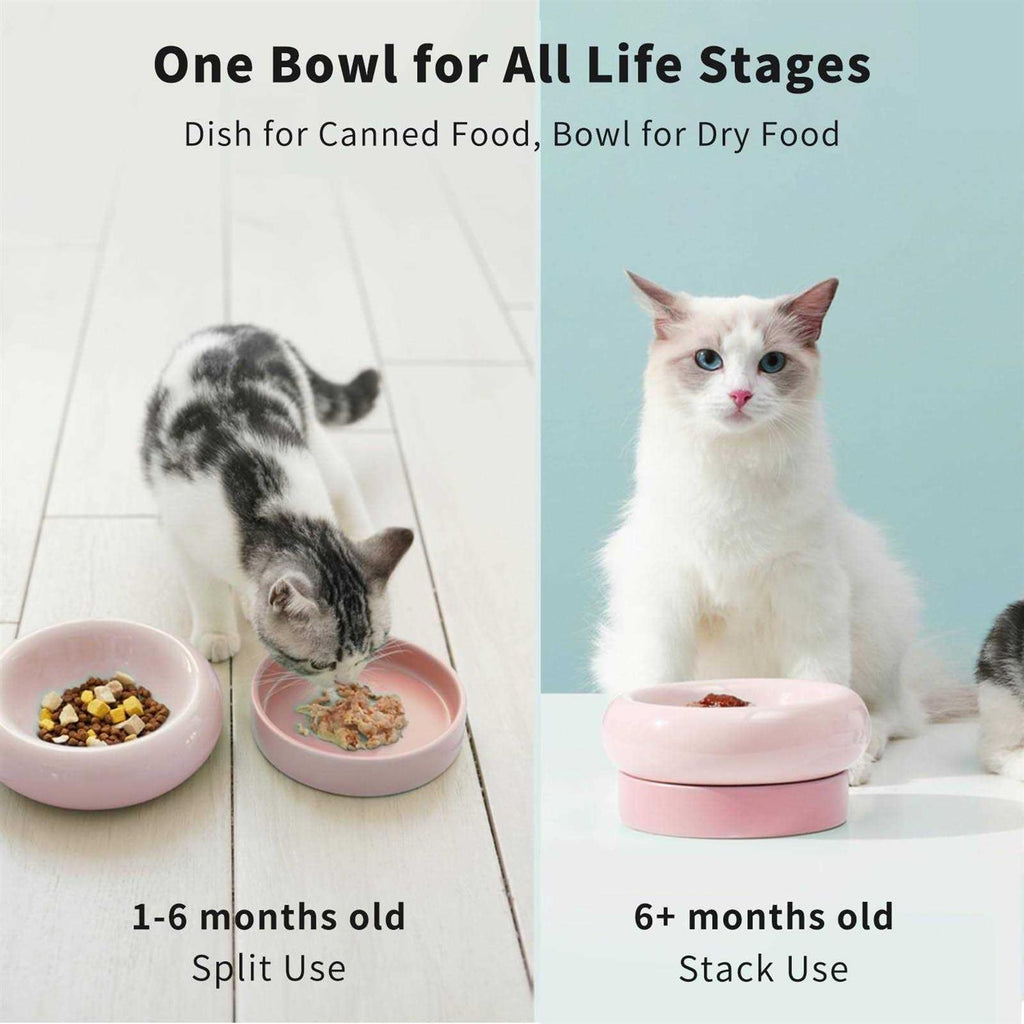 Ceramic Cat Food Bowl P4516
