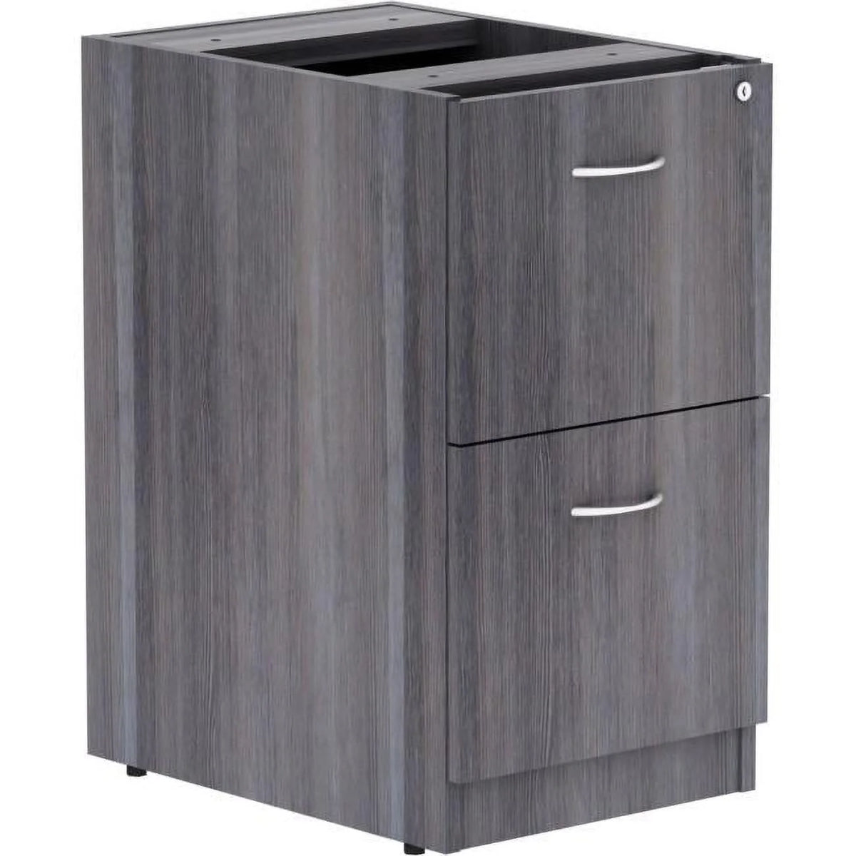 2 Drawer Weathered Charcoal Laminate Desking A31613