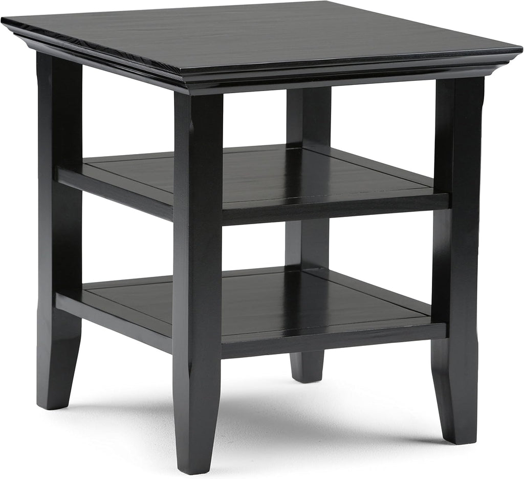 19 inch Rustic Natural Aged Brown End Table F3854