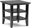 19 inch Rustic Natural Aged Brown End Table F3854
