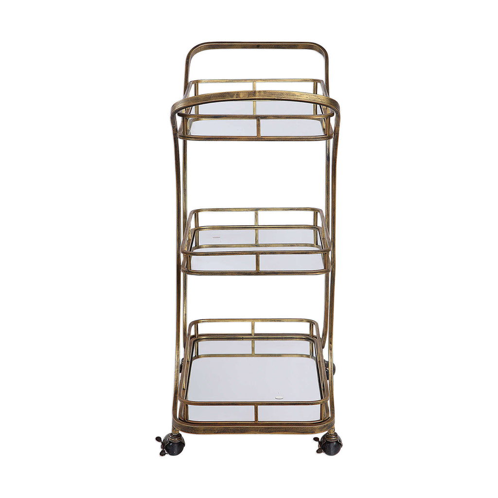 Gold Serving Cart I59323