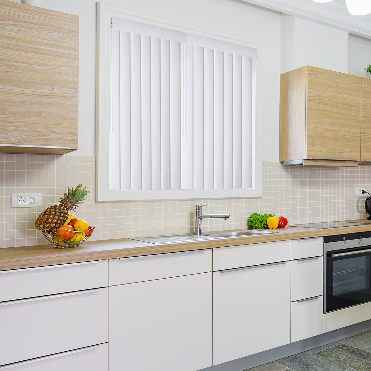 PVC Vertical Blind in White T21630