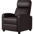 Dark Brown Faux Leather Recliner Chair R940