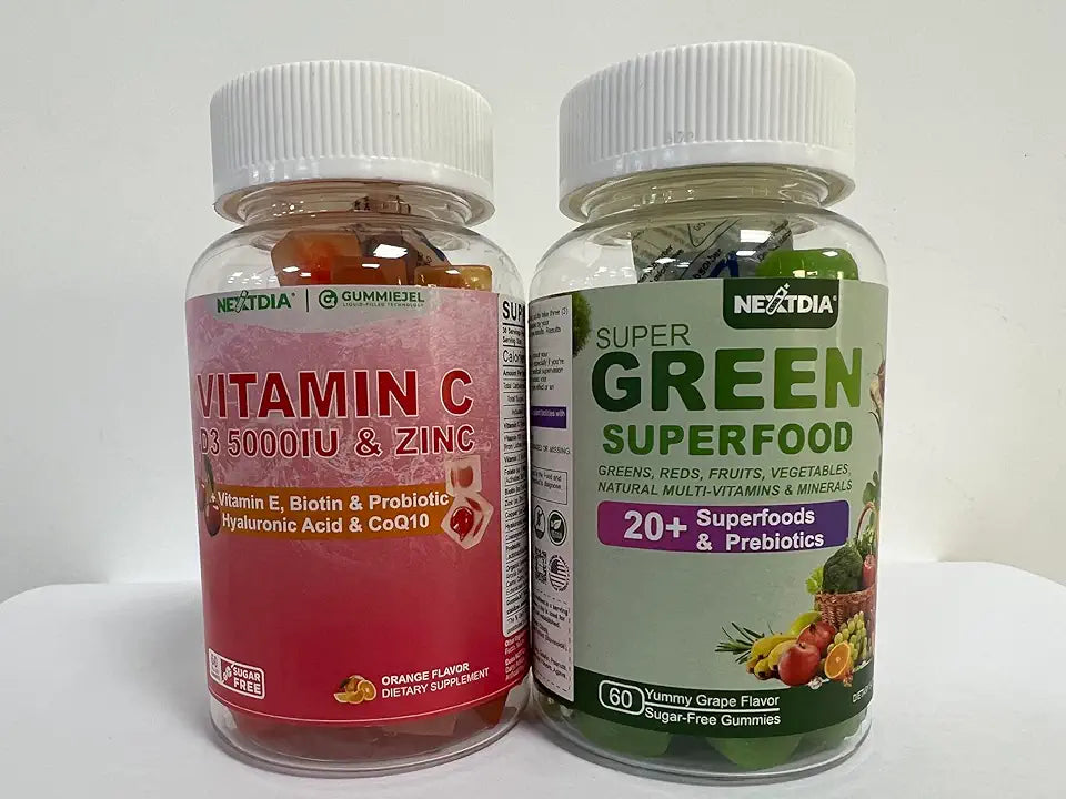 Vitamin C, D3 and Zinc Gummies + Super Greens Gummies X373930