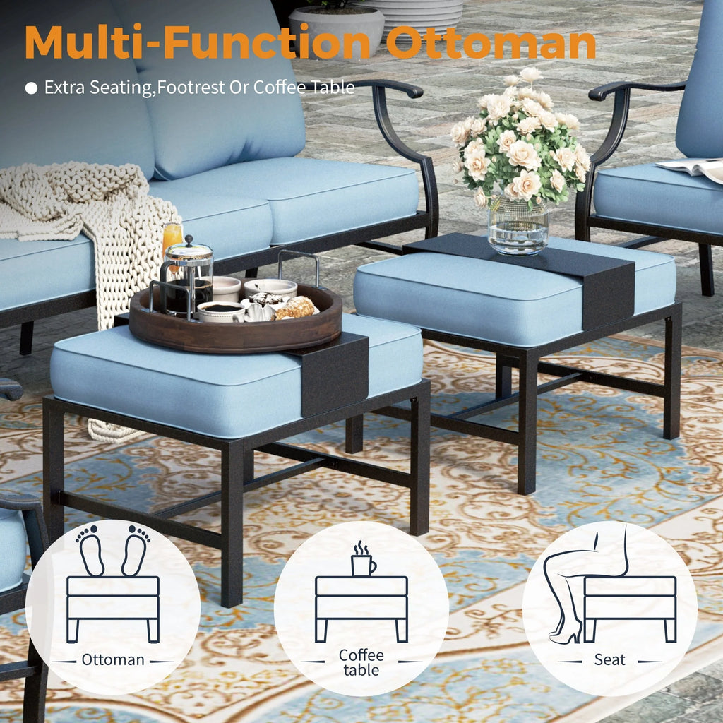 Beige 5 Seat Patio Conversation Set F782