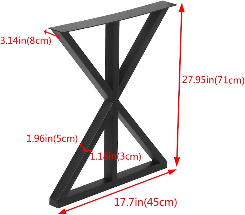 Black Metal Table Legs 2 PCS C576706