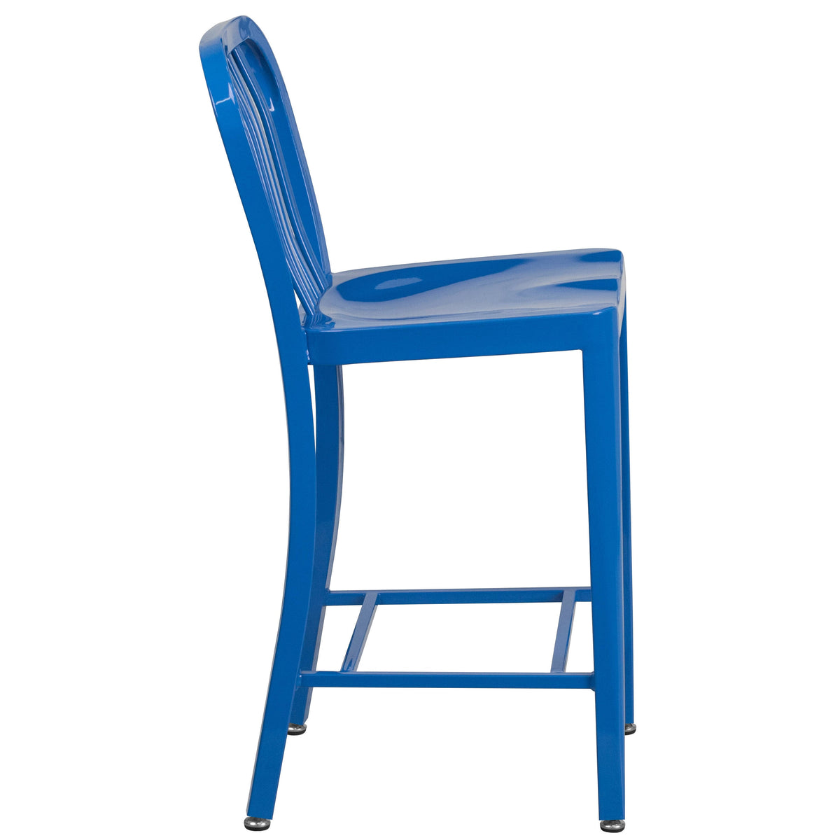 Blue Metal Counter Stool V8601