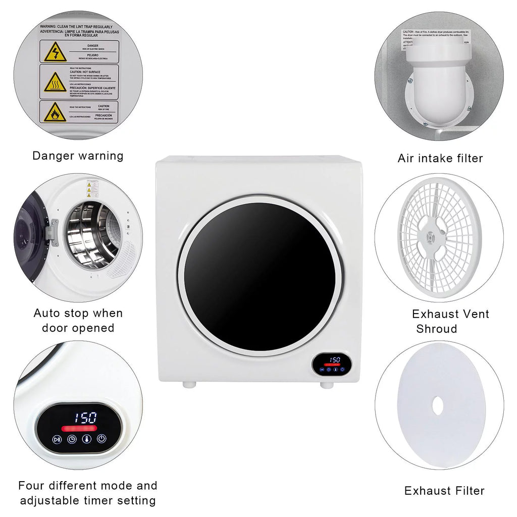 2.6 cu.ft Electric Compact Laundry Dryer B682454