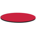Round Cafe Table Top in Red 48 in. R881427