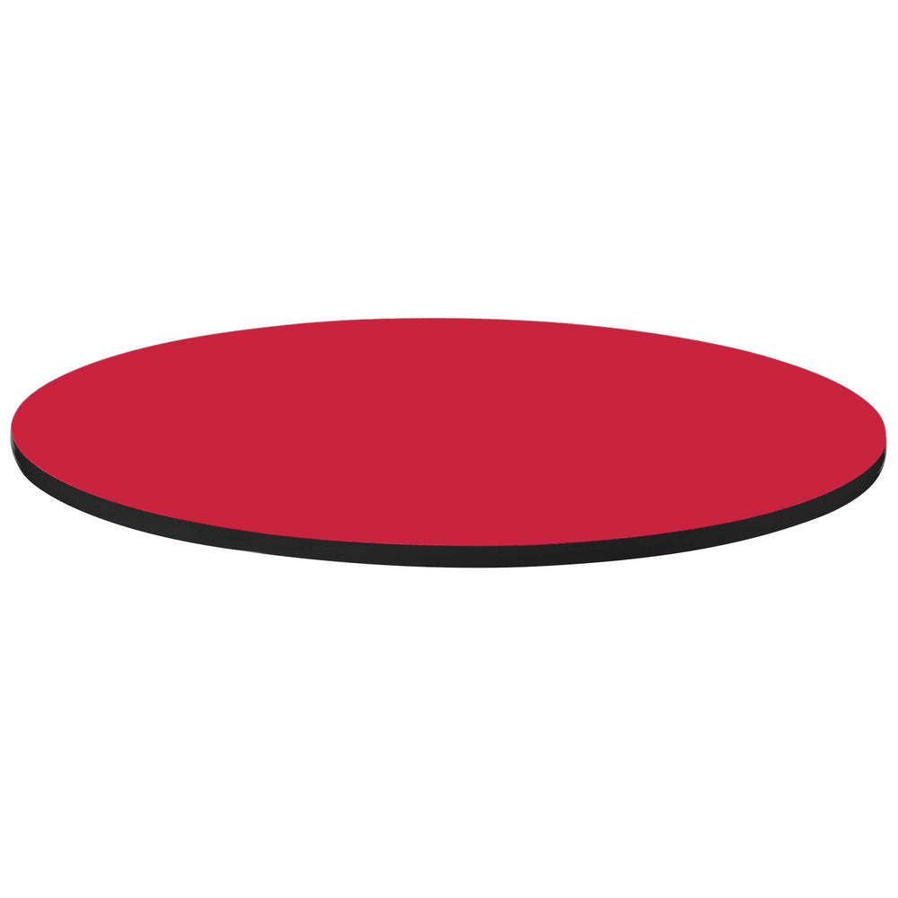 Round Cafe Table Top in Red 48 in. R881427
